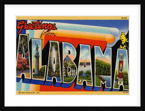 Greeting Card from Tuscaloosa, Alabama by Anonymous