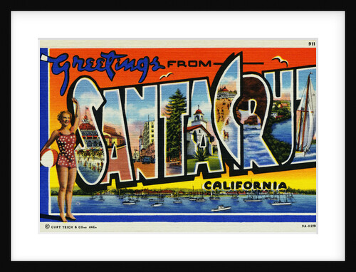 Greeting Card from Santa Cruz, California by Anonymous