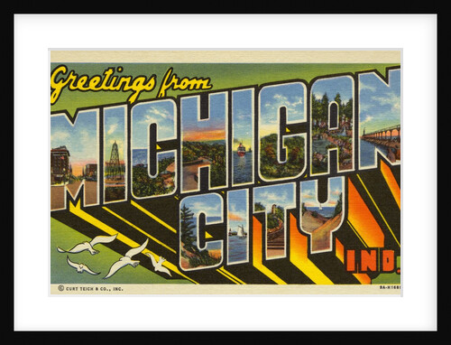 Greeting Card from Michigan City, Indiana by Anonymous