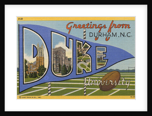 Greeting Card from Duke University by Anonymous