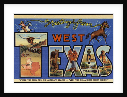 Greeting Card from West Texas by Anonymous
