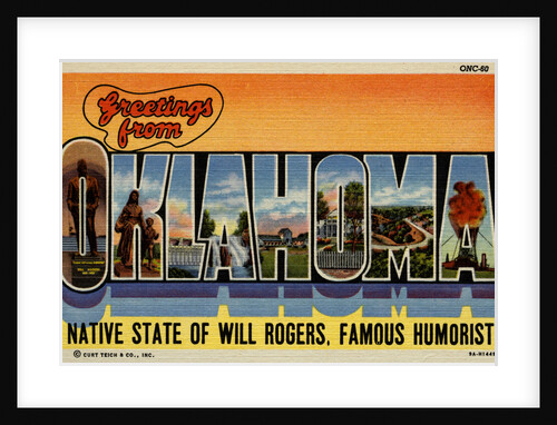 Greeting Card from Oklahoma by Anonymous