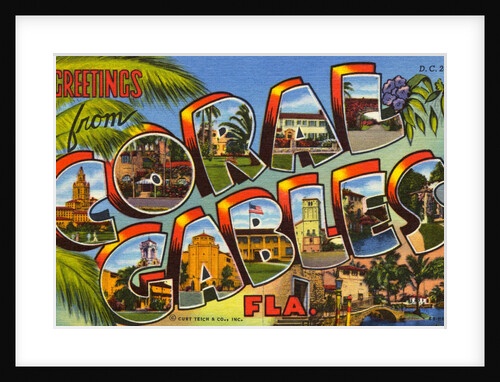 Greeting Card from Coral Gables, Florida by Anonymous