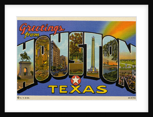 Greetings from Houston, Texas Postcard by Anonymous