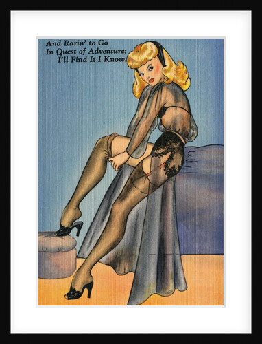 Illustration of Woman in Lingerie by Anonymous