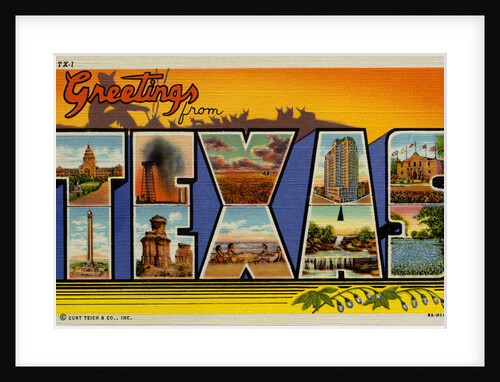 Greetings from Texas Postcard by Anonymous