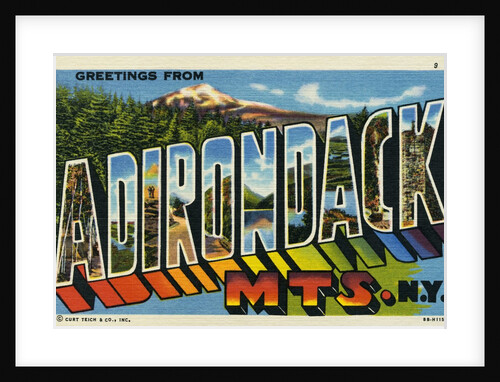 Greeting Card from the Adirondack Mountains by Anonymous