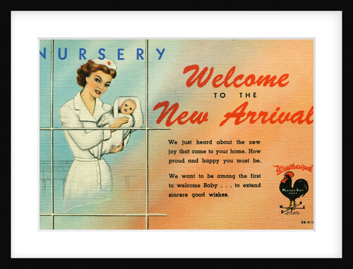 Card Welcoming a Newborn by Anonymous