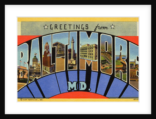 Postcard of Baltimore, Maryland by Anonymous