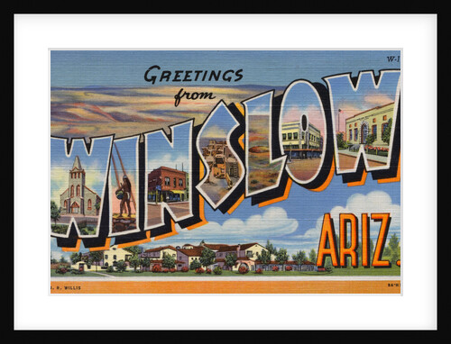 Postcard of Winslow, Arizona by Anonymous