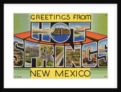 Postcard of Hot Springs, New Mexico by Anonymous