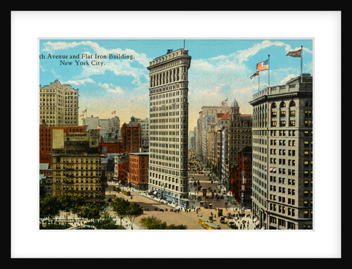 Postcard of Fifth Avenue and Flat Iron Building by Anonymous