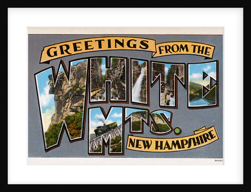 Postcard of the White Mountains of New Hampshire by Anonymous