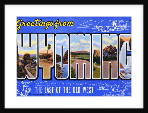 Postcard of Greetings from Wyoming by Anonymous