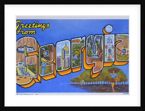 Postcard of Greetings from Georgia by Anonymous