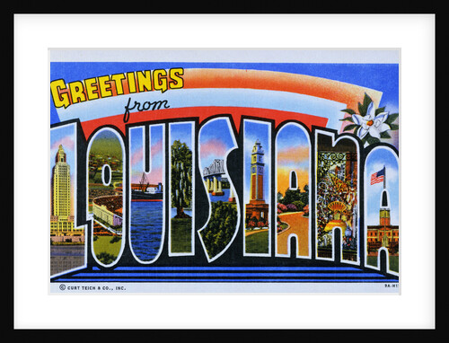 Postcard of Greetings from Louisiana by Anonymous