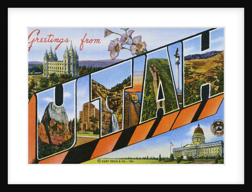 Postcard of Greetings from Utah by Anonymous