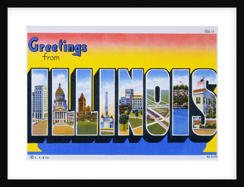 Postcard of Greetings from Illinois by Anonymous