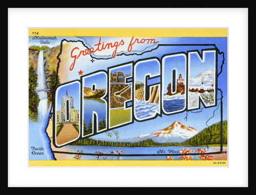 Postcard of Greetings from Oregon by Anonymous