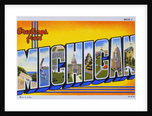 Postcard of Greetings from Michigan by Anonymous