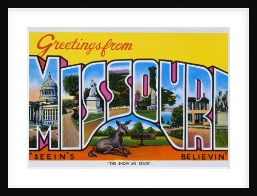 Postcard of Greetings from Missouri by Anonymous