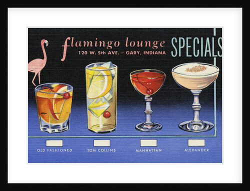 Flamingo Lounge Specials Menu and Drinks Card by Anonymous