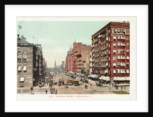 Superior Street, Cleveland, O. Postcard by Anonymous