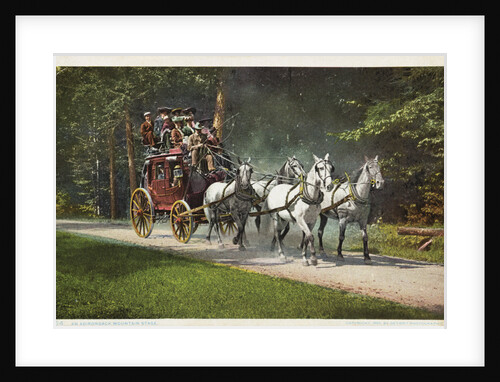 An Adirondack Mountain Stage Postcard by Anonymous