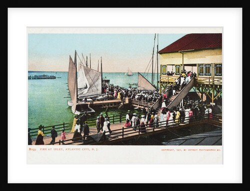 Pier at Inlet, Atlantic City, N.J. Postcard by Anonymous