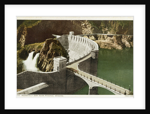 Roosevelt Dam Near Phoenix, Arizona Postcard by Anonymous