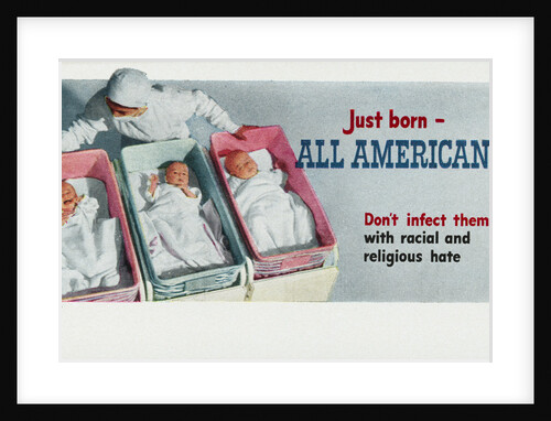 Just Born - All Americans! Postcard by Anonymous