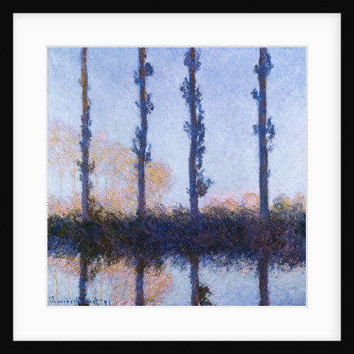 Poplars (1891) by Claude Monet