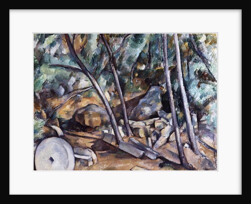 Millstone in the Park of the Chateau Noir by Paul Cezanne