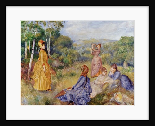 Girls Playing Battledore and Shuttlecock by Pierre-Auguste Renoir