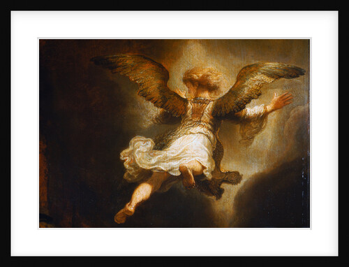 Detail of Angel Raphael Leaving Tobit and His Family by Rembrandt van Rijn