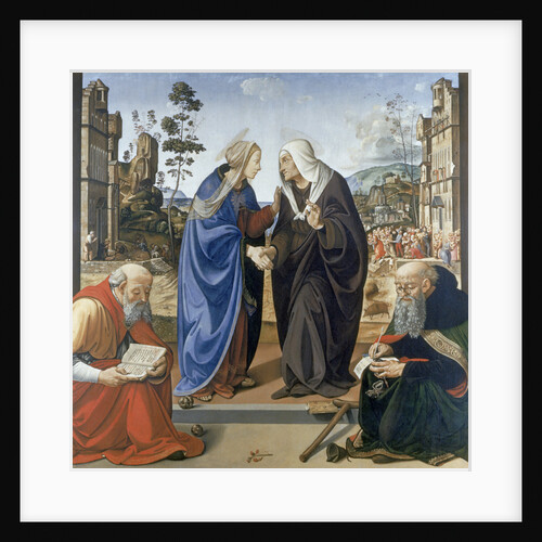 Visitation, With Saint Nicholas and Saint Anthony Abbot by Piero di Cosimo
