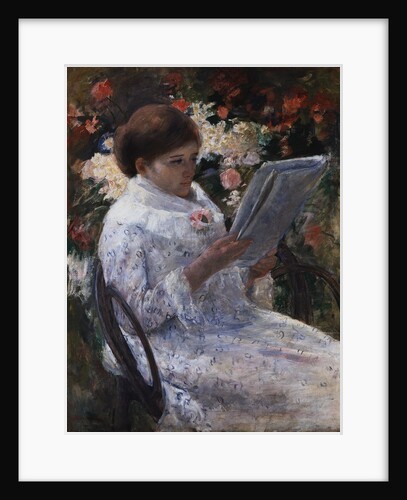 Woman Reading in a Garden by Mary Cassatt