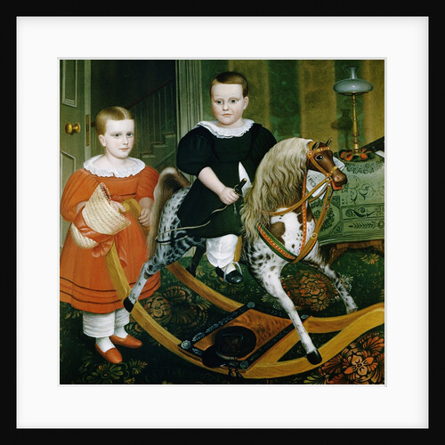 19th-Century American Painting of The Hobby Horse by Anonymous