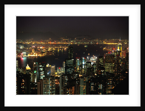 Hong Kong at Night by Anonymous