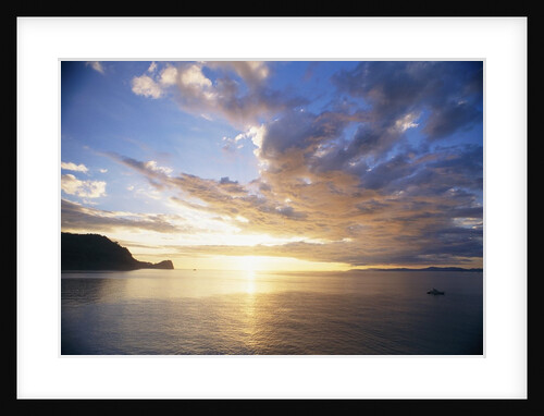 Boating Under Sunset in the Gulf of Nicoya by Anonymous