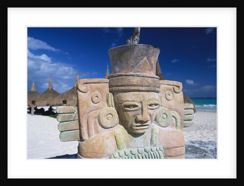 Sculpture on Mexican Beach by Anonymous