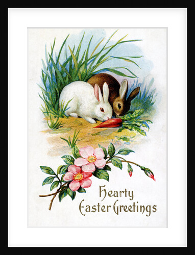 Hearty Easter Greetings Postcard by Anonymous