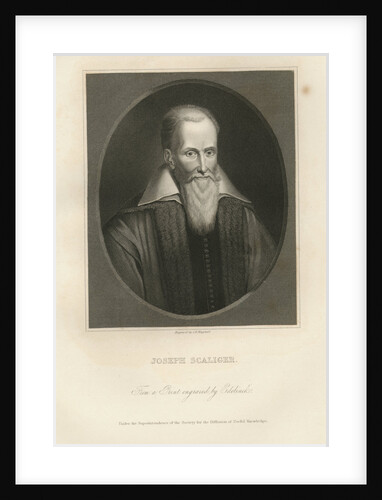 Engraved Portrait of Joseph Justus Scaliger by Anonymous