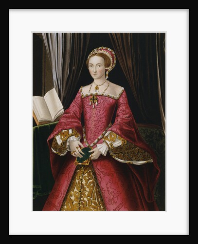 Portrait Print after Elizabeth Tudor by Hans Holbein