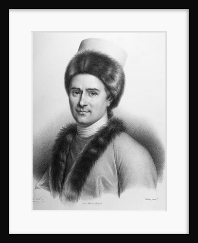Portrait of Jean-Jacques Rousseau in Armenian Costume by Anonymous