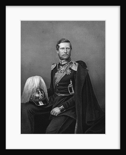 Engraved Portrait of Prince Frederick William of Prussia by D.J. Pound