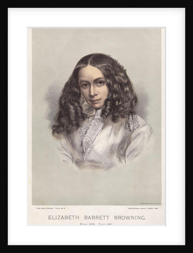 Portrait of Elizabeth Barrett Browning by Anonymous