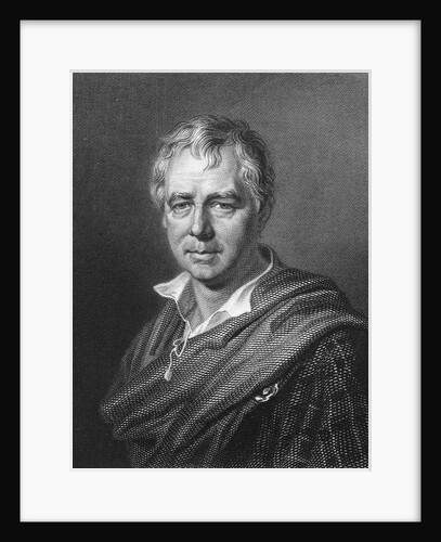 Engraved Portrait of Walter Scott by J.T. Wedgwood