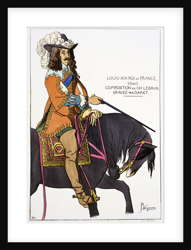 Print Depicting King Louis XIII on Horseback by Anonymous