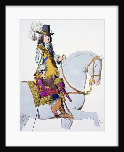 Print Depicting King Louis XIV on Horseback by Anonymous